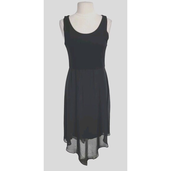 VINCE CAMUTO Womens Hight Low Hem Midi Dress Size L Crew Neck Sleeveless 310A - Picture 1 of 7